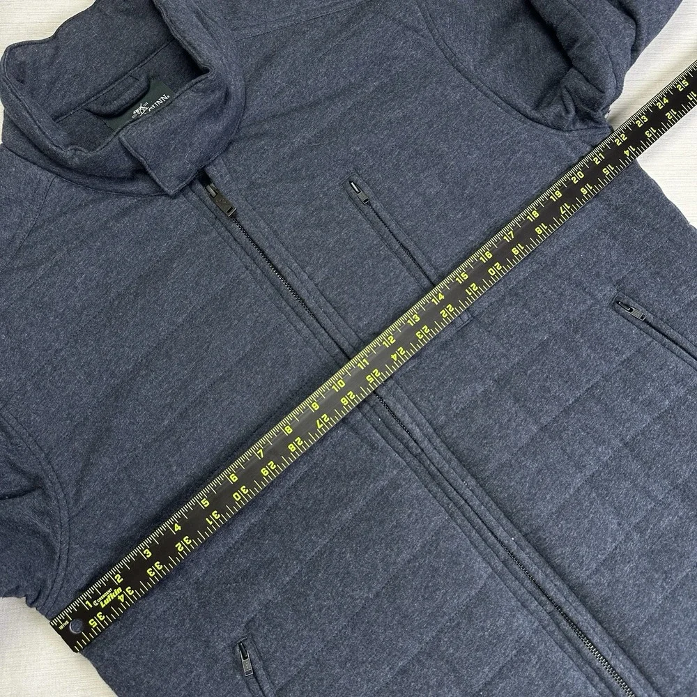 Rodd & Gunn Men Evans Creek Top Quilted Creek Full Zip Jacket Blue Charcoal M